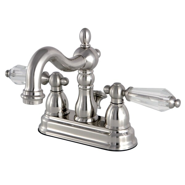 KS1608WLL 4" Centerset Bathroom Faucet, Brushed Nickel